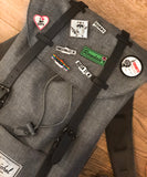 Canadian iron on patches used on Hershel backpack