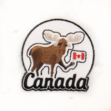 Canadian moose iron on patch