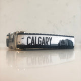 All YYC dogs deserve the best quality dog collars including our Black and White Calgary dog collar