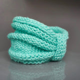 Teal Knit Scarf